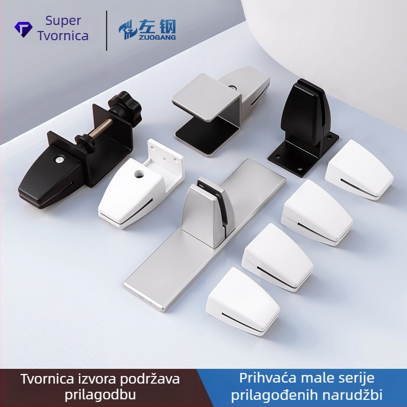 Aluminijski klip za pregradu, prilagodljivi stolni klip za pokretne pregrade, bez bušenja