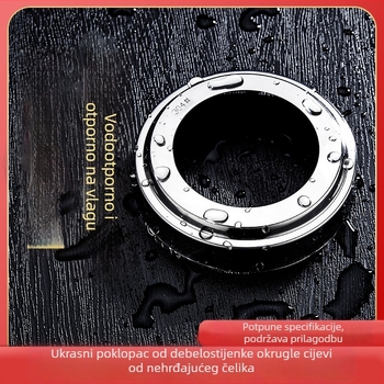 Prilagođeni dekorativni pokrov za ogradu za skrivanje nedostataka, pokrov za okrugli cijev promjera 50 mm, debeli poklopac stupa od nehrđajućeg čelika 201 za stepenice