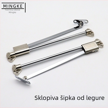 Mingke Šipka za podizanje od legure cinka za ormare, dvodijelna pozicionirajuća i potporna šipka