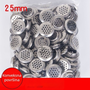 Nehrđajući čelični otvori za ventilaciju za garderobe, namještaj i ormariće za cipele, prozračni mrežasti poklopci, otvori za disipaciju topline 25 mm
