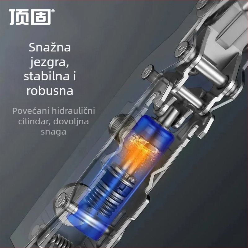 Dinggu šarnir od 304 nehrđajućeg čelika s amortizerom, sklopni hardver za ormar, dvostupanjski mehanizam za vrata ormarića