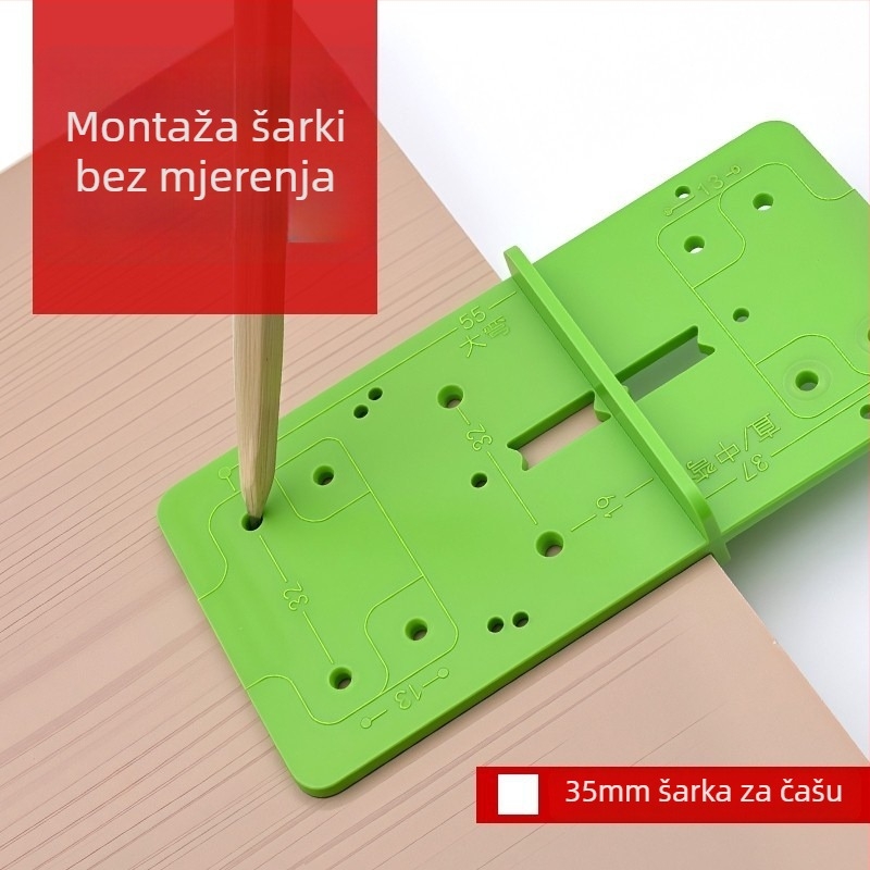 Lokalizator rupa za šarke ormara – alat za ugradnju