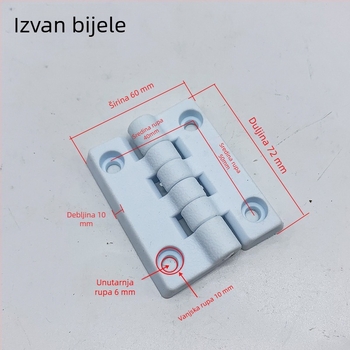 Plastične PP šarke za električne ormariće, industrijski šark, 103x83x12 mm