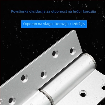 RDH-19 Skrivena šarka za vrata od 304 nehrđajućeg čelika, hidrauličko zatvaranje, damperski mehanizam i automatsko zatvaranje vrata.