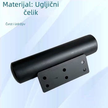 Noge za kauč od ugljičnog čelika, cijevi s kvadratnim završecima i brtvom na oba kraja, model 002, moderni minimalistički stil, pogodno za kupaonske ormariće