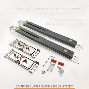 Amortizer za klizna vrata garderobe, tih rad, zaštita od zapinjanja i sudara