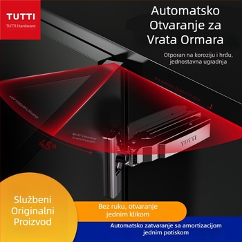 Tutti H106T drveni donji šarka za vrata s hidrauličkim tlumenjem za ormariće