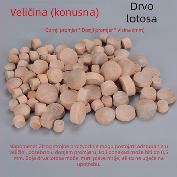 Drveni čep za rupe u namještaju, čep za rupe za vijak, kapica za rupe od drveta