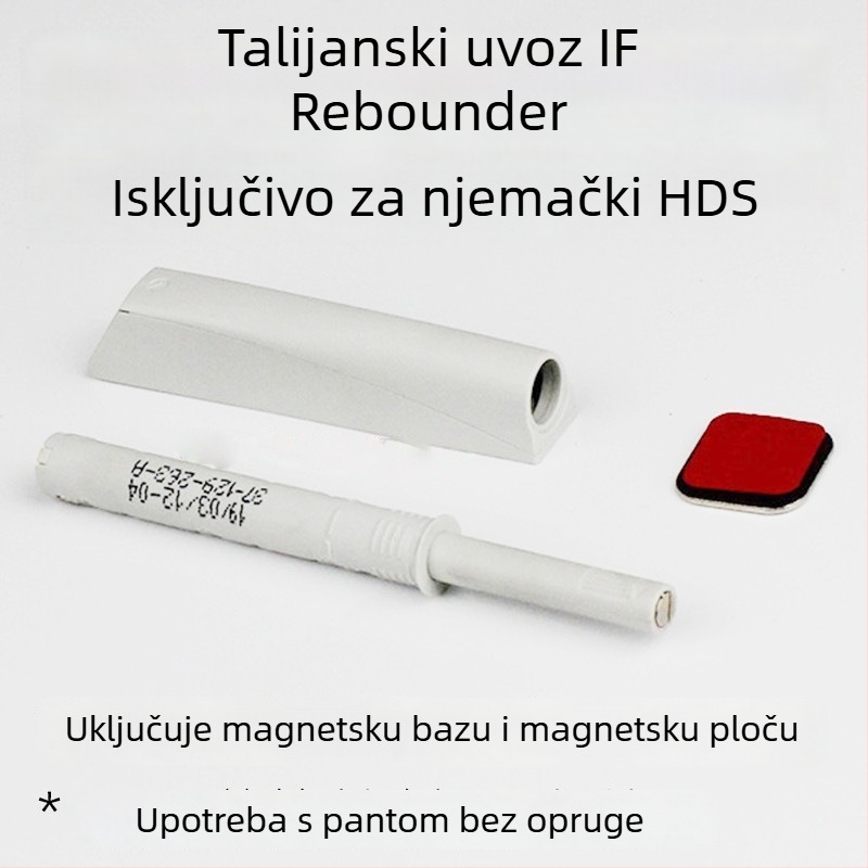 Vrata ormara s opružnim mehanizmom otvaranja bez ručke
