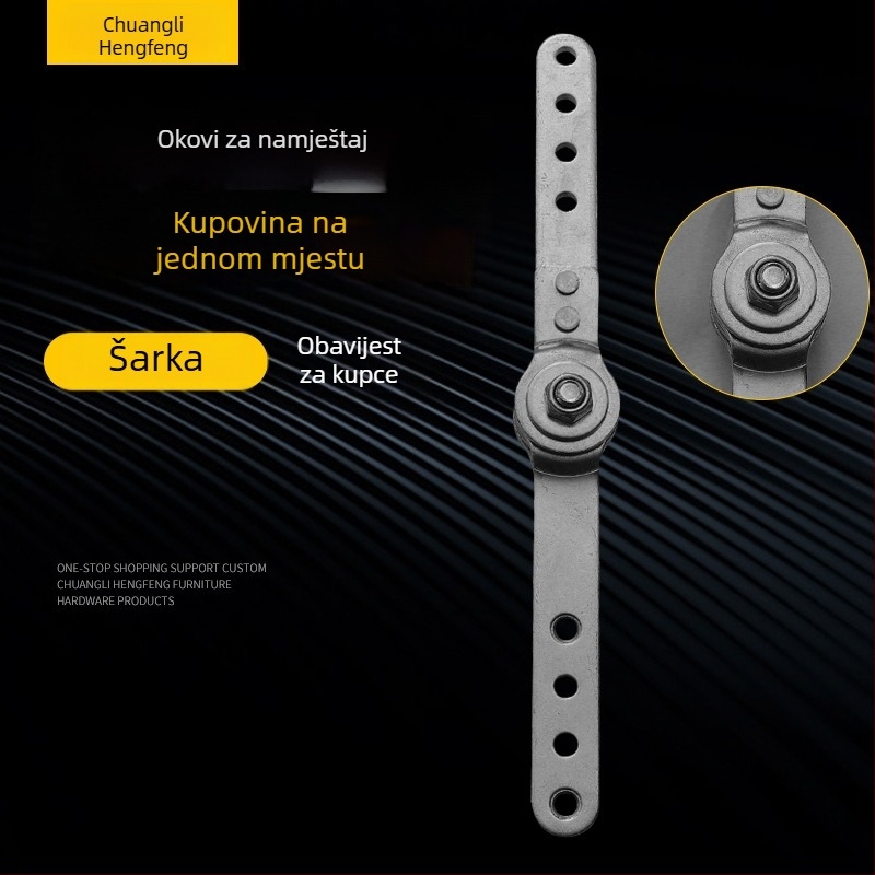 Željezni šarnir za namještaj, debljina 3,5 mm, za sklopivi kauč u spavaćoj sobi s naslonom za glavu