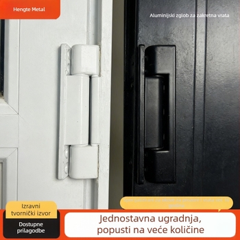 Šarke od aluminijske legure za vrata i prozore, šarke pravokutnog tipa, šarke za plastično-čelične prozore, sigurnosni dodaci za vrata i prozore