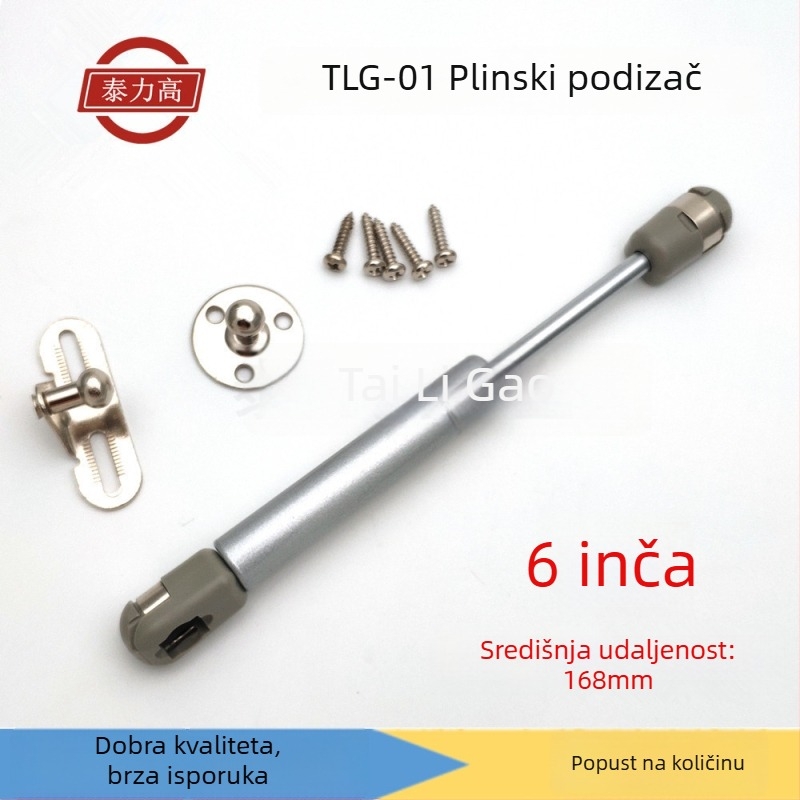 Teški produženi plinski štap za vrata ormara — teleskopski plinski štap, dugačak, za podizanje