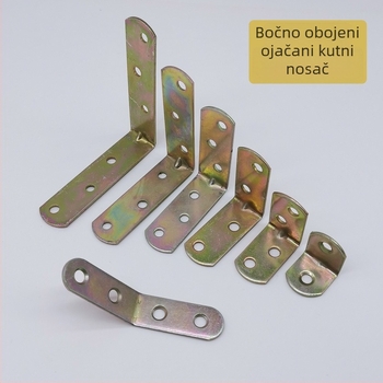 Šarke za vrata ormara i garderobe, kutni metalni nosači premazani bojom, ploče za povezivanje vrata, namještajni pribor, kutne sajle
