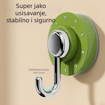 Kuka s vakuumom bez bušenja, za kućnu upotrebu, kupaonica i kuhinja, moderan dizajn, nosivost 1–3 kg