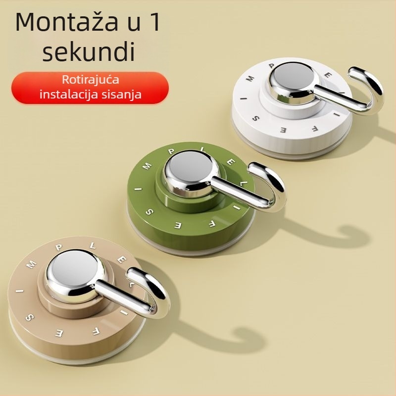 Kuka s vakuumom bez bušenja, za kućnu upotrebu, kupaonica i kuhinja, moderan dizajn, nosivost 1–3 kg