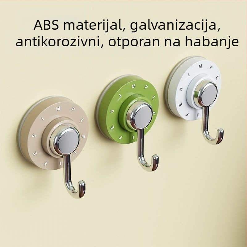 Kuka s vakuumom bez bušenja, za kućnu upotrebu, kupaonica i kuhinja, moderan dizajn, nosivost 1–3 kg