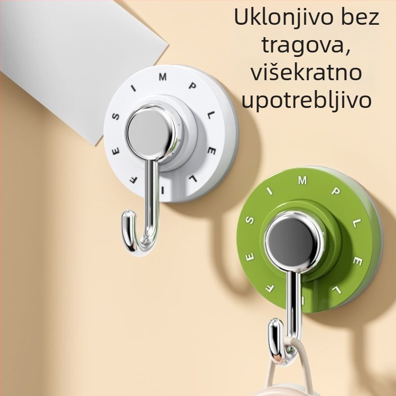 Kuka s vakuumom bez bušenja, za kućnu upotrebu, kupaonica i kuhinja, moderan dizajn, nosivost 1–3 kg