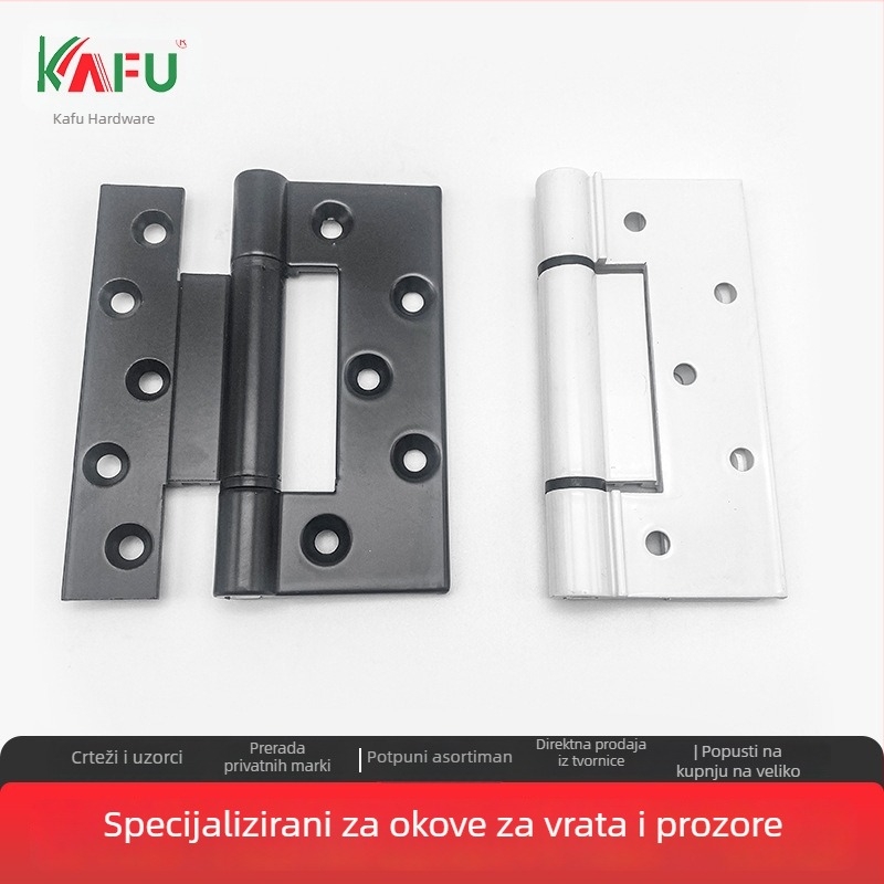 Aluminijske šarke za vrata i prozore, termički odvojene, ojačane i tihe, za sklopne bi-fold vrata