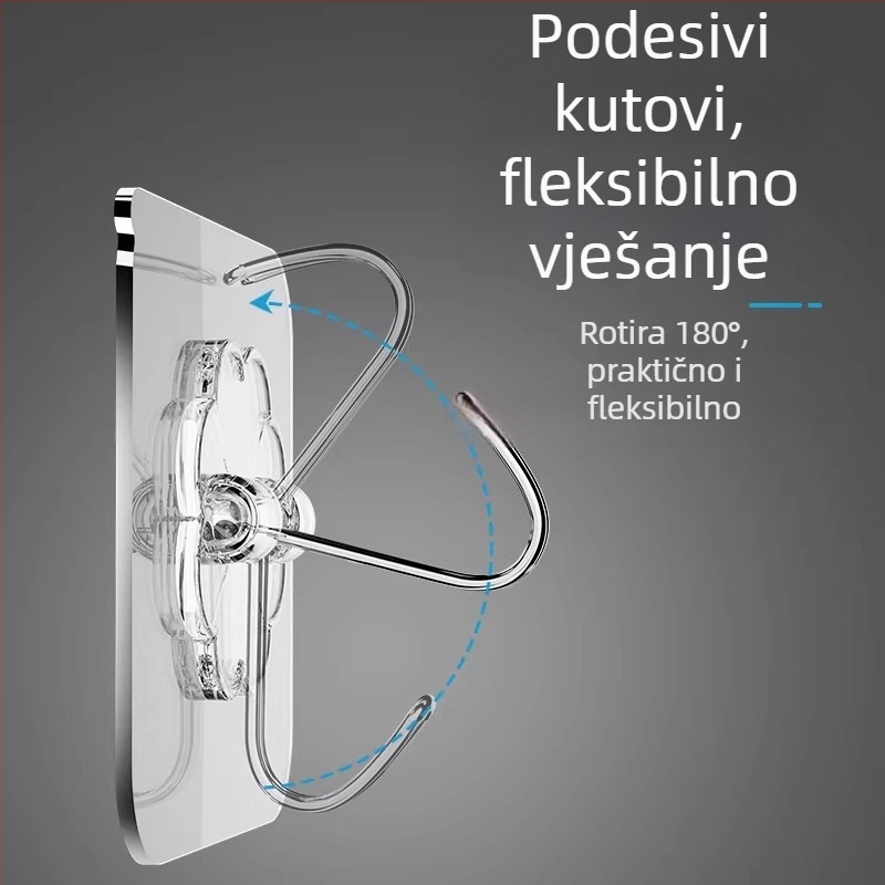 Snažni ljepljivi kukici, montaža bez bušenja, zidni kukici za vješanje odjeće iza vrata, izdržljivi kuhinjski kuki, bez tragova ljepila, do 1 kg.