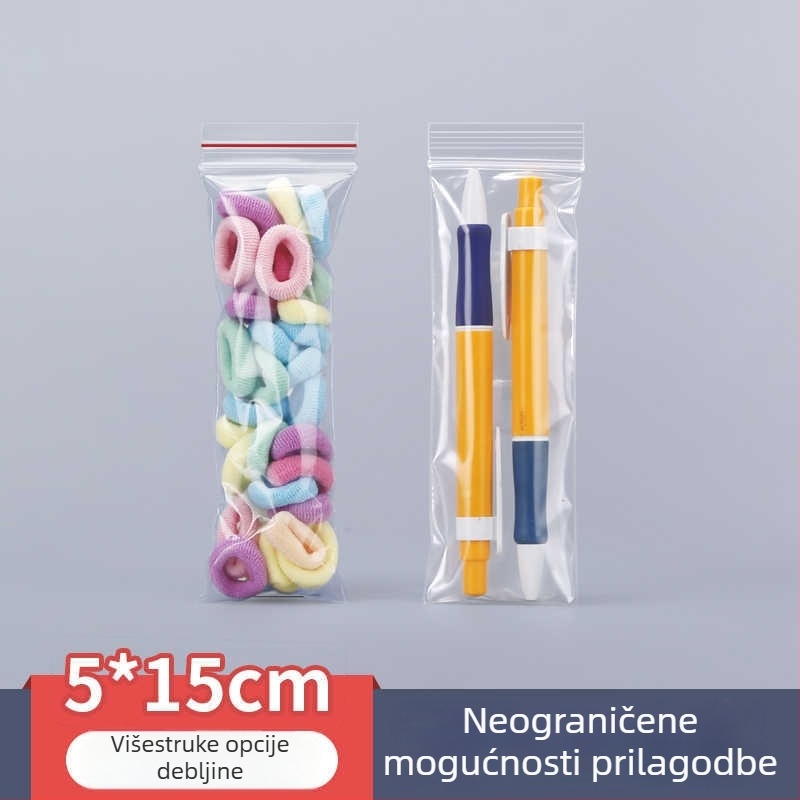 Net Nuo samozatvorne vrećice od polietilena, dimenzije 5×15×12 cm, 100 komada, novi materijal