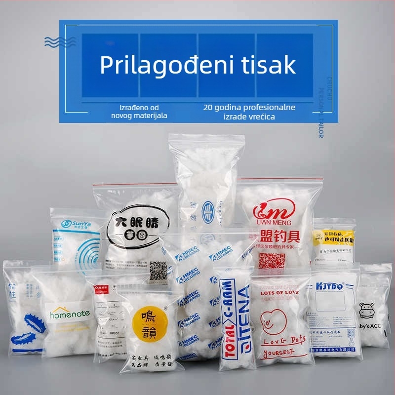 Net Nuo samozatvorne vrećice od polietilena, dimenzije 5×15×12 cm, 100 komada, novi materijal