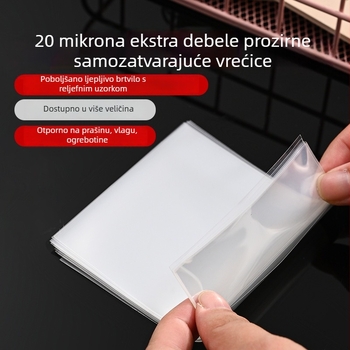 Prozirna CPP torbica za pohranu, samoljepiva, donje zatvaranje, 20 mm