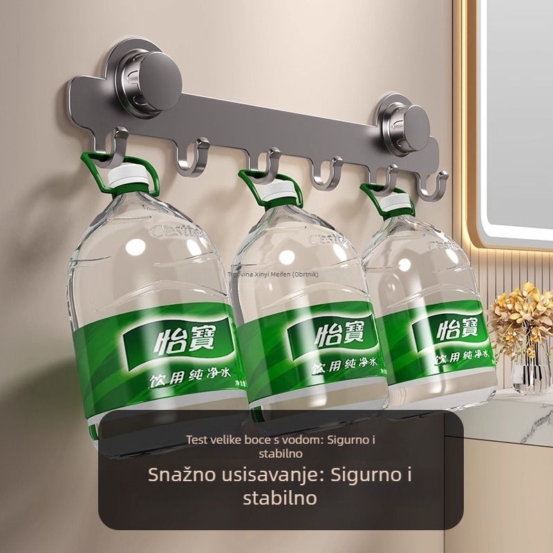 Vješalica za vrata sa vakuumskim držačem, bez bušenja, nosivost do 1 kg, za kupaonicu i ulazna vrata