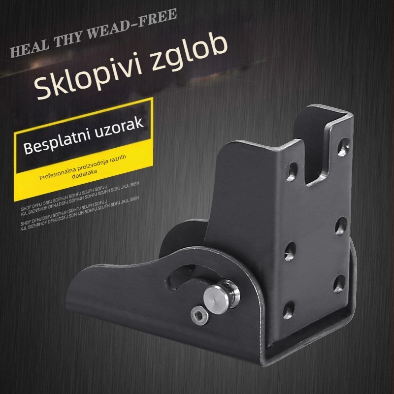 90° sklopni samozaključavajući šarnir – metalni dodatak za namještaj, spojnik za kauč, stol i stolicu