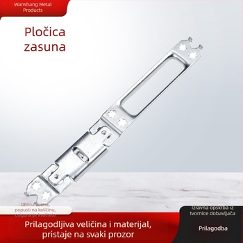 Prilagođena plastično-čelična pločica za kopču s podesivim sigurnosnim zaključavanjem za vrata i prozore – dodaci za zaključavanje, podesiva kopčasta traka