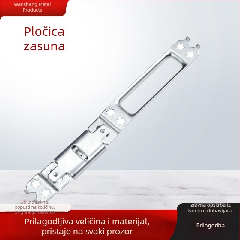 Prilagođena plastično-čelična pločica za kopču s podesivim sigurnosnim zaključavanjem za vrata i prozore – dodaci za zaključavanje, podesiva kopčasta traka