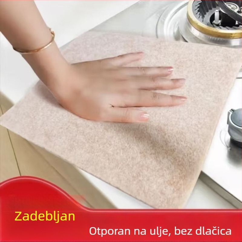 Jednokratna krpa od lufe za upijanje ulja, kuhinjska krpa za brisanje površina, mikrovlakno