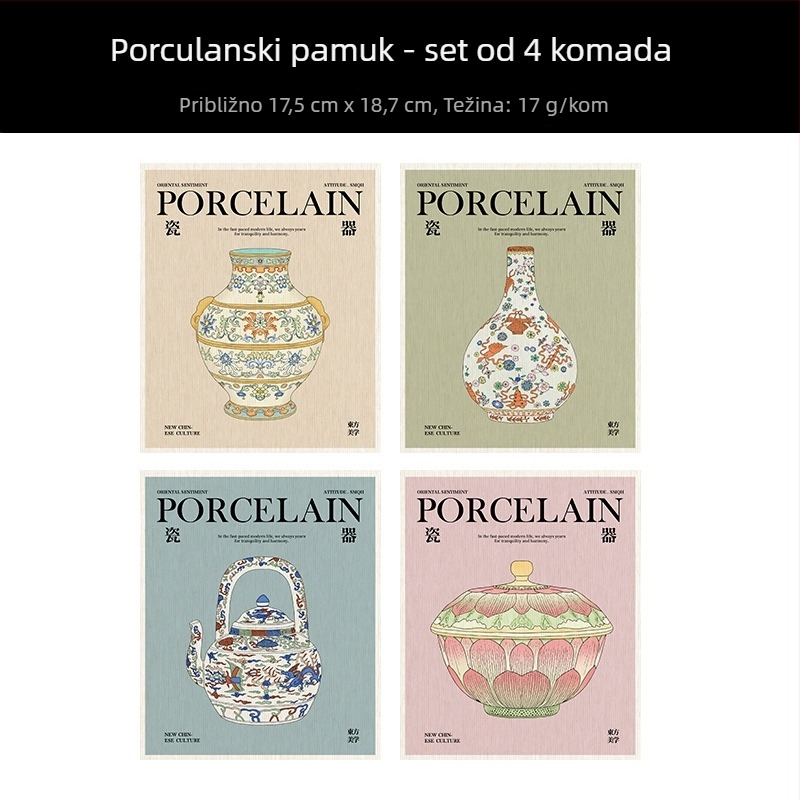 Kuhinjska krpa od pamuka za pranje posuđa, otporna na masnoće, upija vodu, bez dlačica, jednostavno za čišćenje