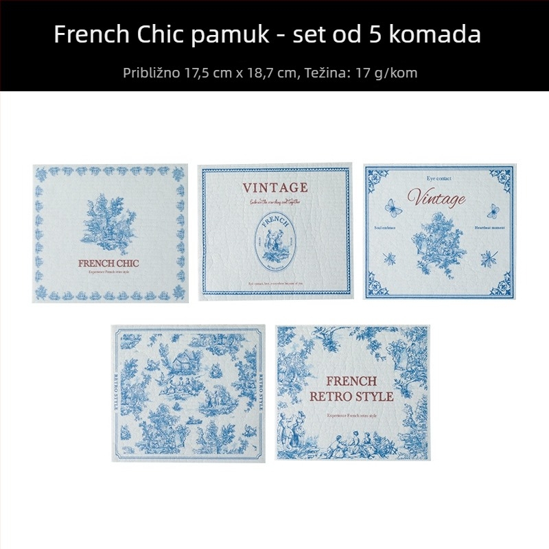 Kuhinjska krpa od pamuka za pranje posuđa, otporna na masnoće, upija vodu, bez dlačica, jednostavno za čišćenje