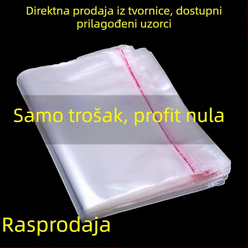 Prozirne OPP vrećice sa samoljepljivim slojem za pakiranje odjeće