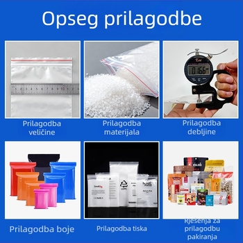 Prilagođene PE antistatčne vrećice sa zatvaračem za elektroniku, vrećice za futrole mobitela i kablove za podatke, pakiranje i skladištenje