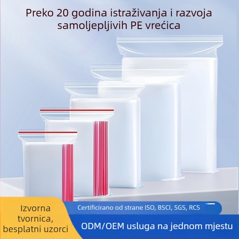 Prilagođene PE antistatčne vrećice sa zatvaračem za elektroniku, vrećice za futrole mobitela i kablove za podatke, pakiranje i skladištenje