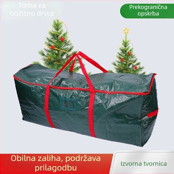 Torba za skladištenje božićnih potrepština s ručkom, 600D Oxford platno, zatvorena torba