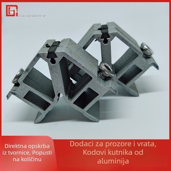 Prošireni ljepilni kutni nosač za aluminijska vrata i prozore