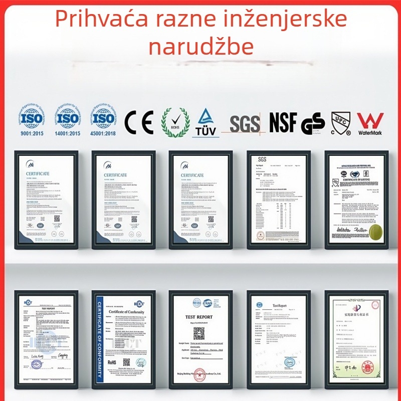 Anoush nehrđajući čelični vodonepropusni šarni za staklenu tuš kabinu, 304/316, po narudžbi