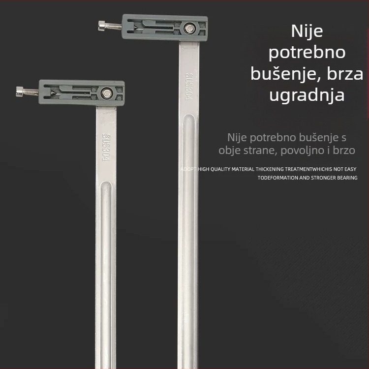 Aluminijski nosač prozora s ograničivačem i pozicionerom, europski stil