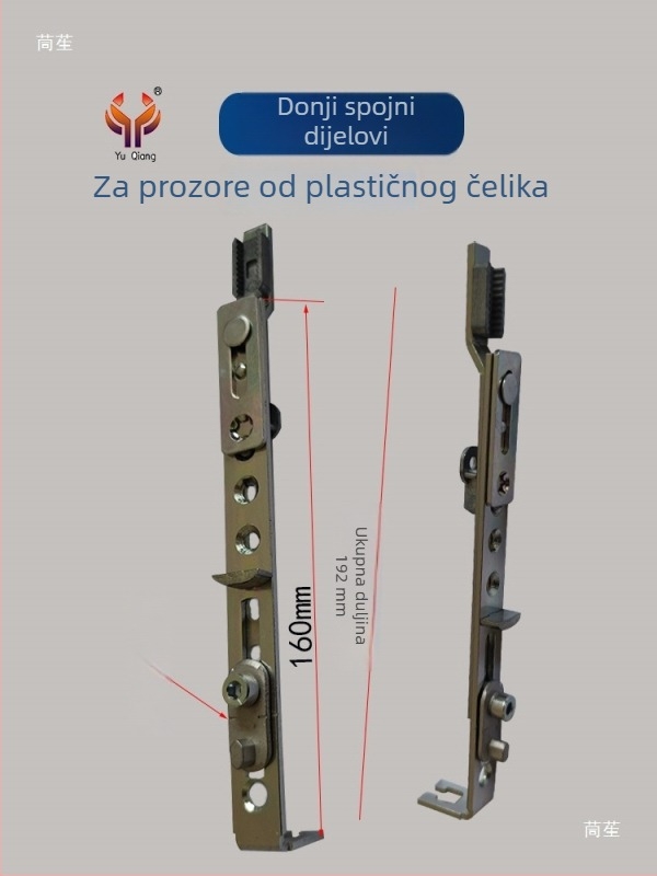 Set hardvera za prilagodbu PVC prozora: iz unutarnjeg otvaranja u unutarnji nagib i u gornje otvaranje, uključujući šarke.
