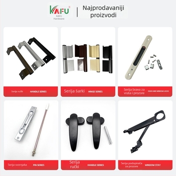 Aluminijski otvarač prozora s mehanizmom za pozicioniranje – pribor za krilne prozore, 8 inča