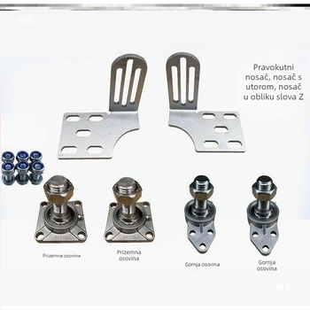Osa promjera 25 mm od nehrđajućeg čelika za aluminijske dekorativne vrata, teški šarniri za dvorišnu kapiju vile