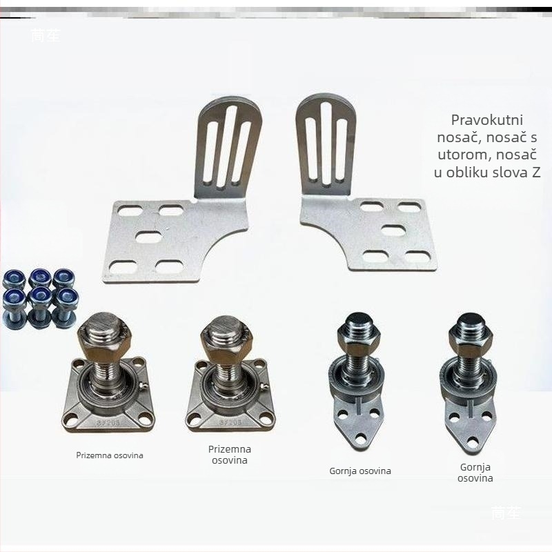 Osa promjera 25 mm od nehrđajućeg čelika za aluminijske dekorativne vrata, teški šarniri za dvorišnu kapiju vile