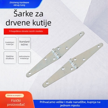 Galvanizirani šarke za drvene kutije, za vrata i prozore, sklopne i ravne šarke, brtna traka za spoj vrata