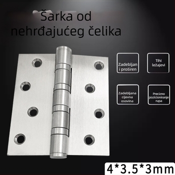 4-inčni šarca s ležajem od nehrđajućeg čelika, s brušenim završnim slojem, za teška vrata i protupožarna vrata