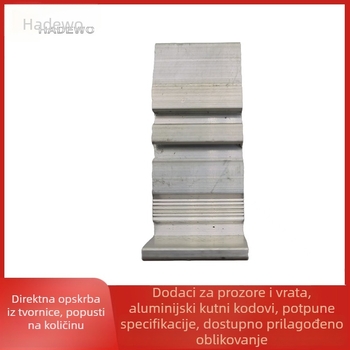 Kutni spoj za središnji stup prozora sa širokim žljebom, aluminijska legura