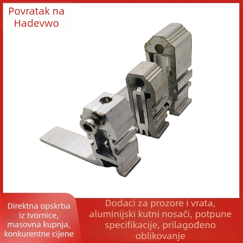 Kutni spoj za središnji stup prozora sa širokim žljebom, aluminijska legura