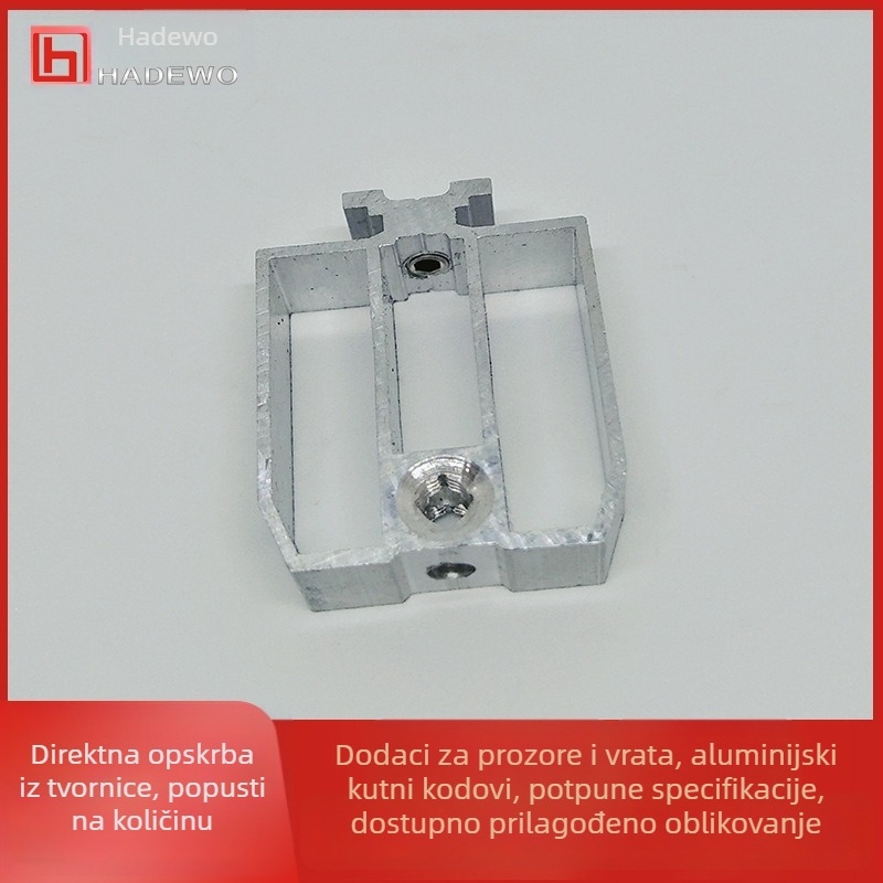 Kutni spoj za središnji stup prozora sa širokim žljebom, aluminijska legura