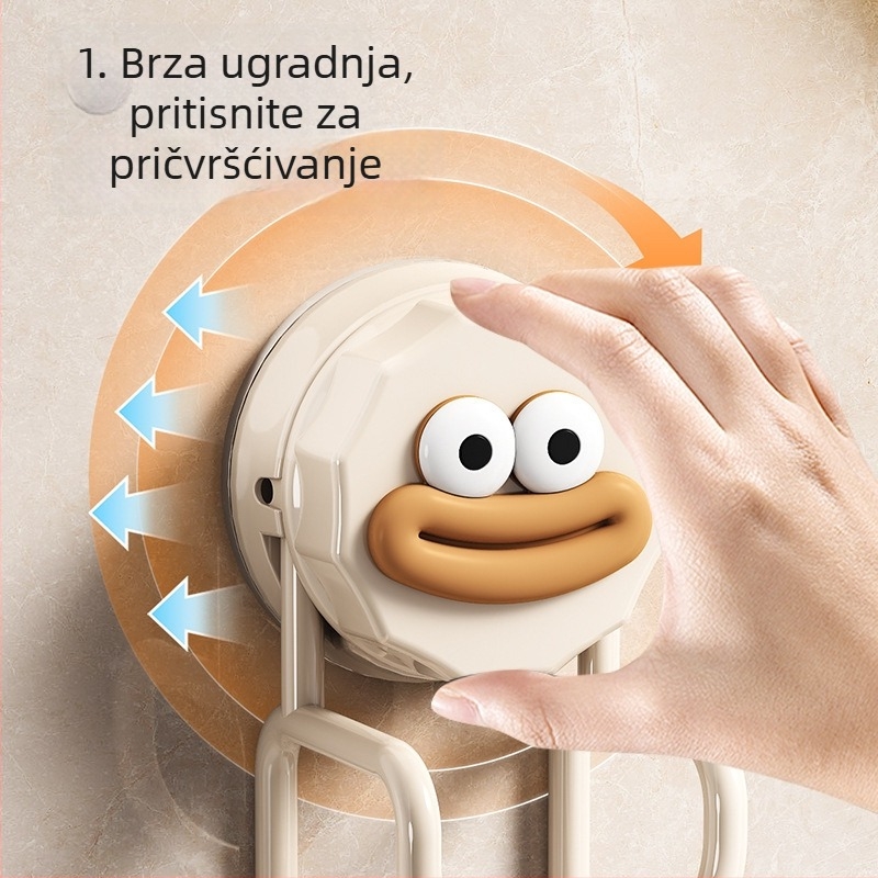 Kuka za umivaonik bez bušenja – zidni višenamjenski organizator za kupaonicu